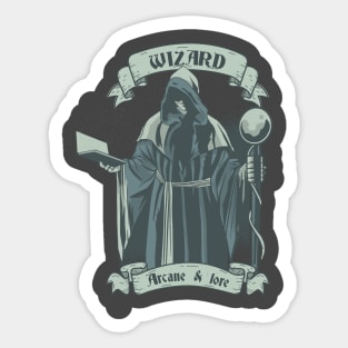 Wizard Tabletop RPG Class Sticker